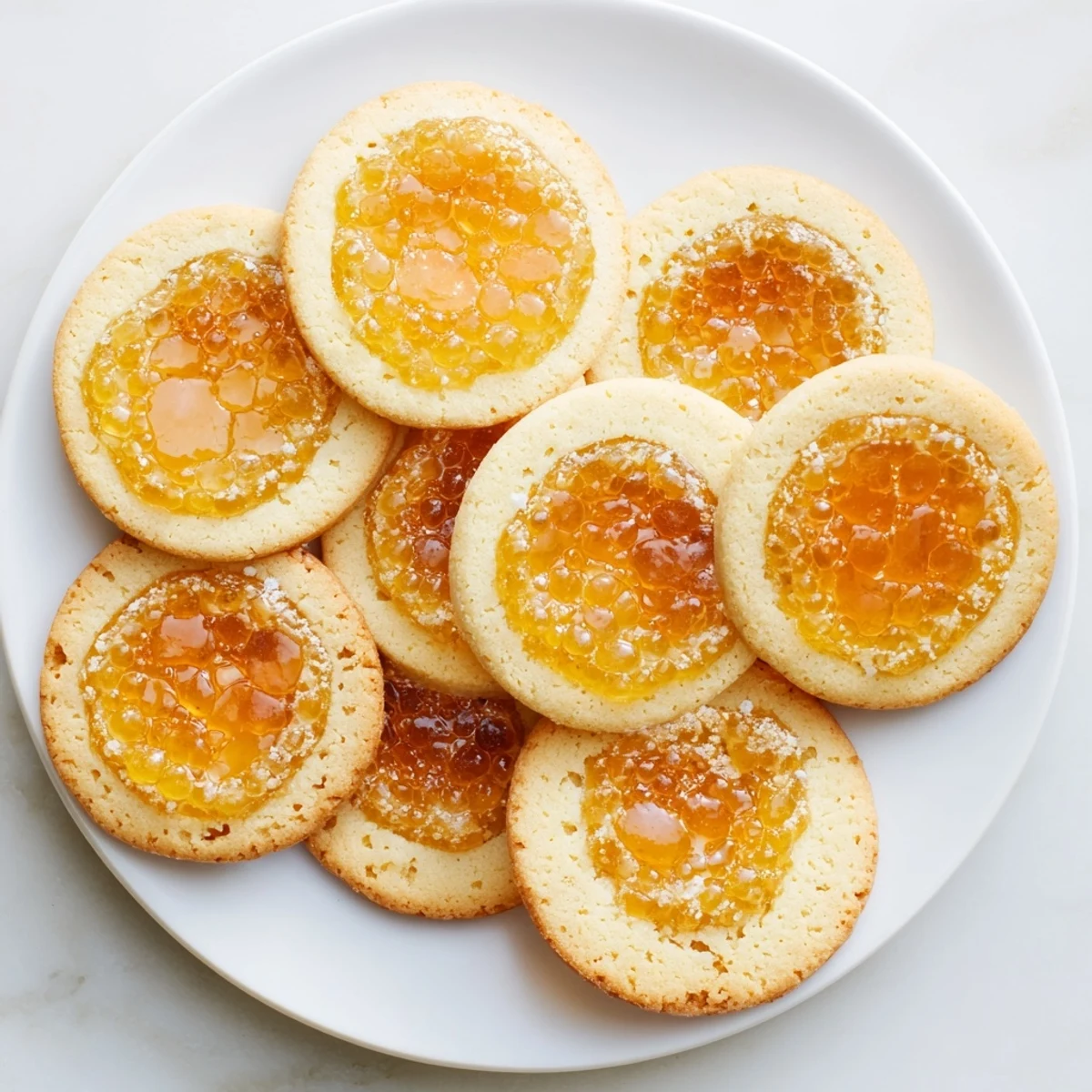 French-inspired crème brûlée shortbread cookies featuring crisp sugar layer and soft custard center