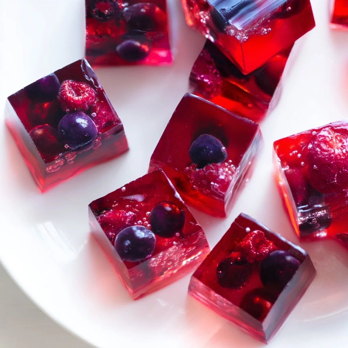 Bouncy collagen fruit jellies nestled in silicone molds ready for chilling