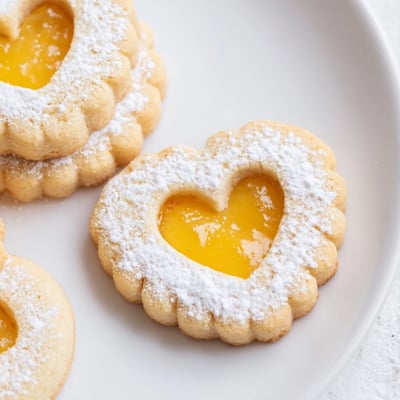 Meyer Lemon Linzer Cookies