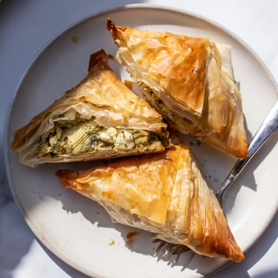 Artichoke Graviera Filo Puffs