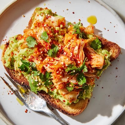 Kimchi Avocado Toast